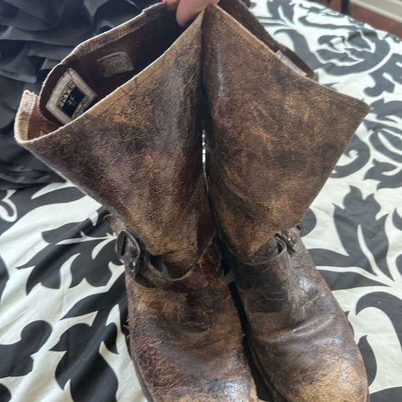 Frye distressed crackle boots - Picture 3 of 5